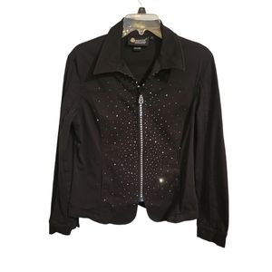 NWOT Christine Alexander Fitted Jaxket with Swarovski Cryatals